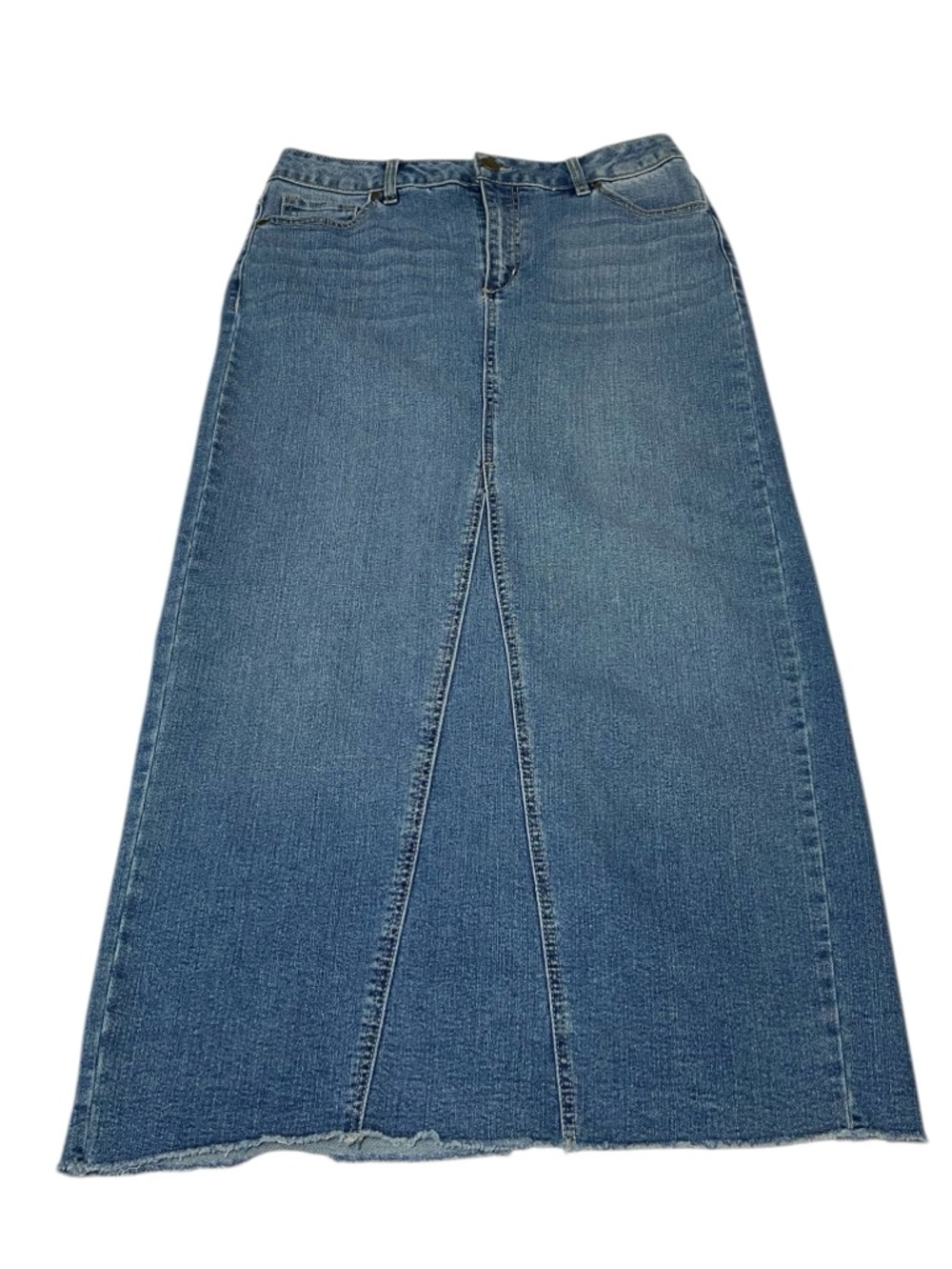 D. Jeans Blue Jean Denim Long Back Slit Skirt - Women’s 6